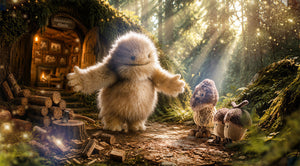 Kuscheltier – Plüsch-Yeti Fröhlicher Erdnuss – 15 cm