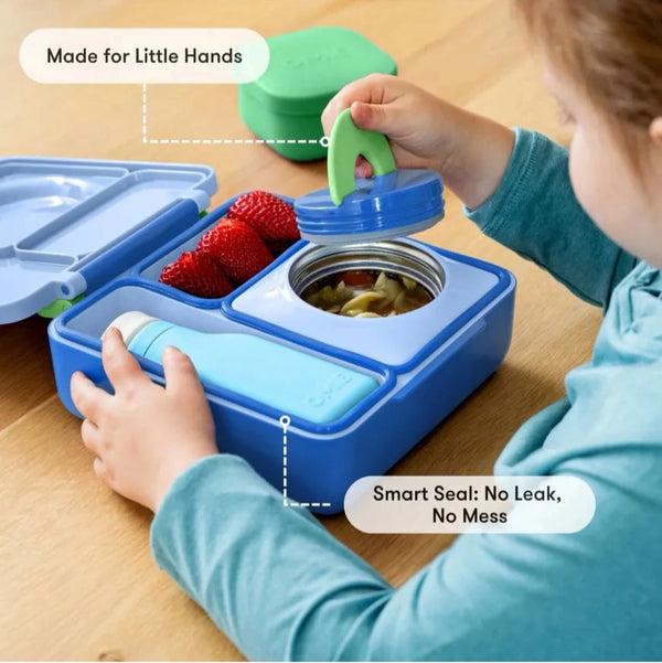 Lunchbox mit Thermoskanne OmieBox – Sea Blue