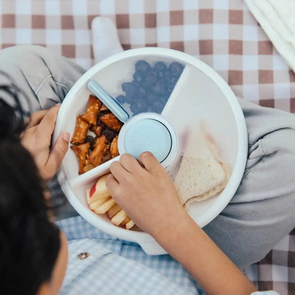Großer Snackbehälter Snack Spinner - Macaron Blue