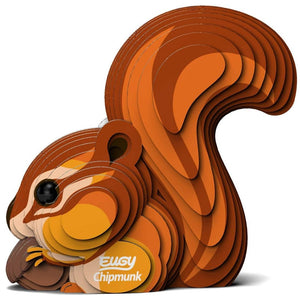 3D Öko-Puzzle Eichhörnchen von Eugy mit farbenfrohem, mehrschichtigem Design für kreativen Spielspaß