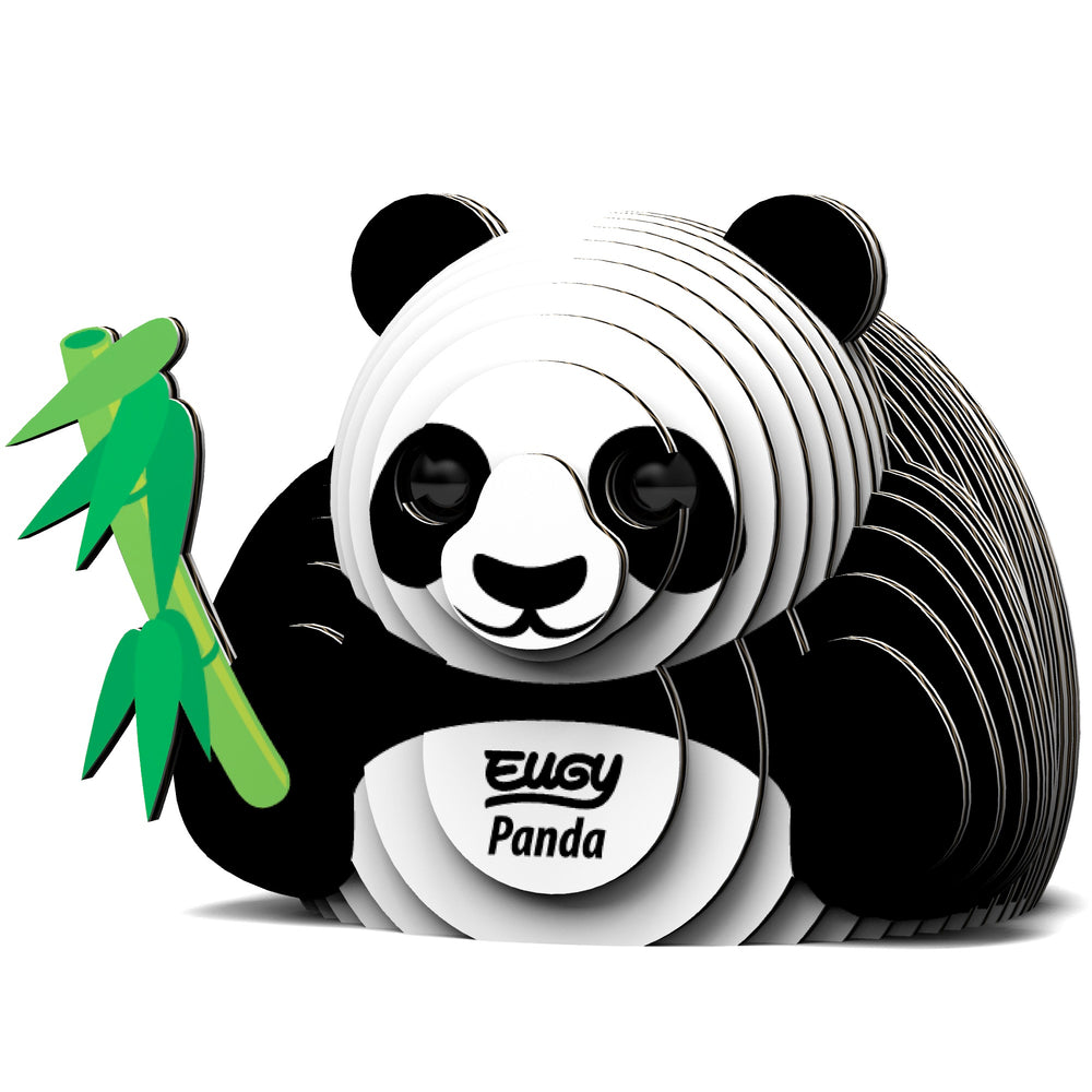 3D Öko-Puzzle Panda von Eugy mit Bambus und einzigartigem Design zum Zusammenbauen