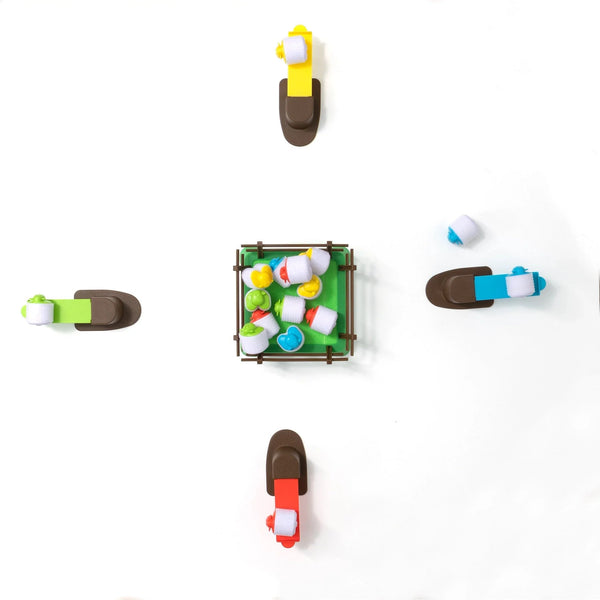 Fat Brain Toys Gra Spiel mit bunten Figuren zum Sortieren und Stapeln für Kinder