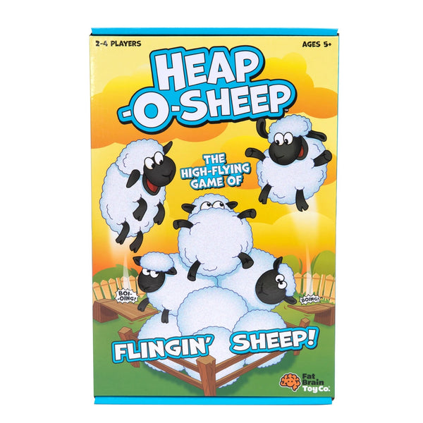 Fat Brain Toys Heap-O-Sheep Spiel für 2-4 Spieler ab 5 Jahren mit fliegenden Schafen