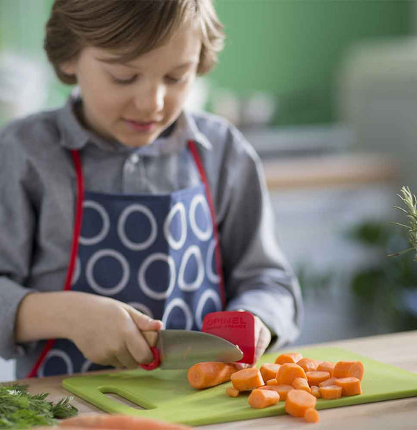 Kindermesser mit Fingerschutz Le Petit Chef Rot – 2-teilig