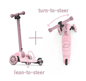 Dreirad-Kinderroller- Highwaykick 3S, Rose