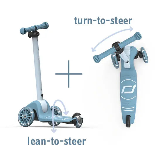 Dreirad-Kinderroller- Highwaykick 3S, Steel