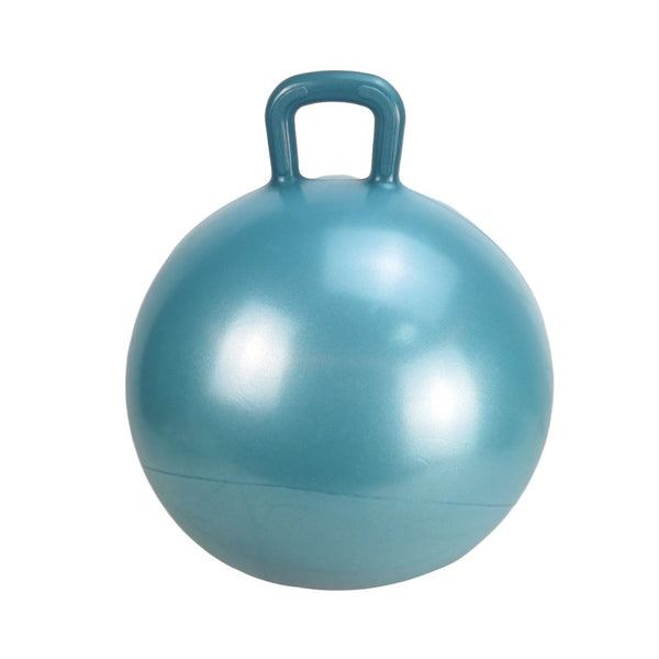 Hüpfball Blau von Find that Hippo mit Griff zum Hüpfen und Balancieren für Kinder