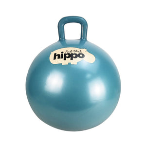 Blauer Hüpfball Blau von Find that Hippo mit praktischem Griff für Kinder