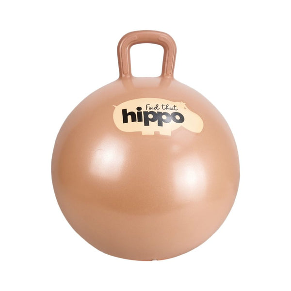 Hüpfball Orange von Find that Hippo mit praktischem Griff und robustem Design