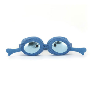 Jellycat Plüsch Schwimmbrille Kinder in Blau mit glänzenden Gläsern und lustigem Design