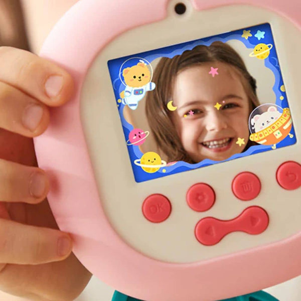 Mideer Kinderkamera rosa mit buntem Display für kreative Fotografie von Kindern