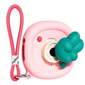 Mideer Kinderkamera rosa mit süßem Design und einfacher Handhabung für kleine Fotografen