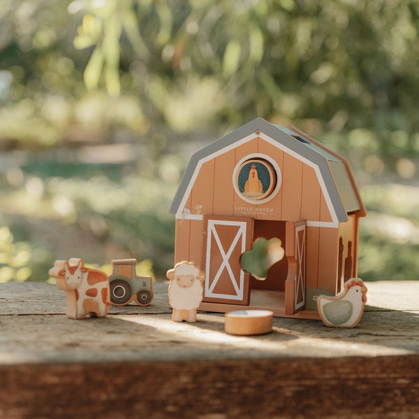 Holz-Formsortierer Bauernhof – Little Farm Scheune