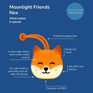 Nachtlicht zum Aufhängen - Moonlight Friends Fuchs Nox (ab Geburt)