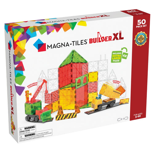 Magnetbausteine für Kinder von MAGNA-TILES im 50-teiligem Set für kreatives Bauen und Spielen
