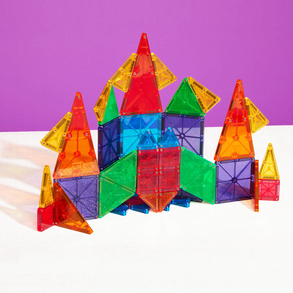 Bunte MAGNA-TILES Magnetbausteine Kinder für kreatives Bauen und Spielvergnügen