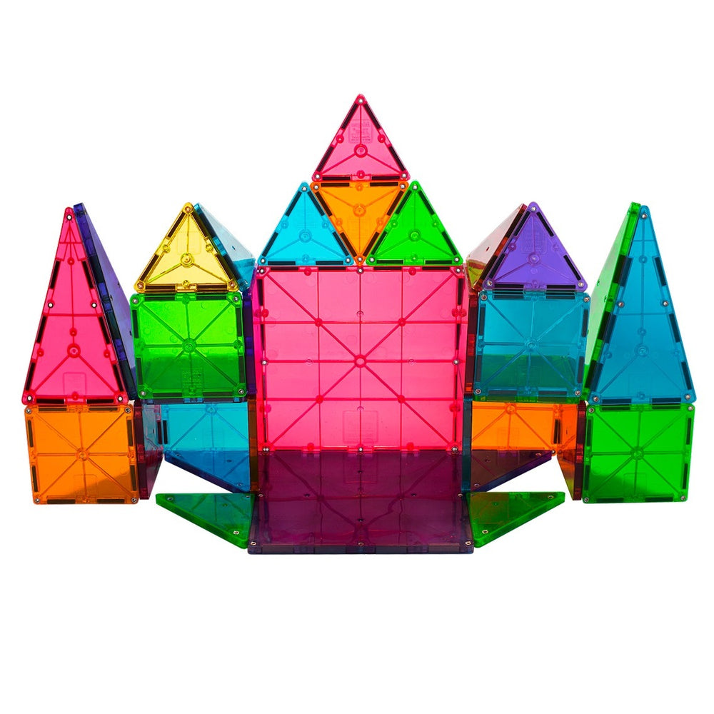 MAGNA-TILES Magnetbausteine Kinder im 32-teiligen Set in bunten Farben für kreatives Spielen