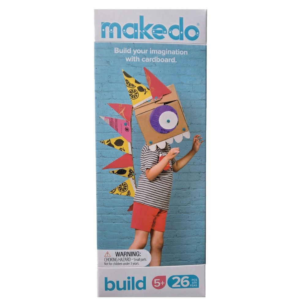 Makedo Zestaw konstrukcyjny für Kinder ab 5 Jahren zur kreativen Gestaltung mit Karton