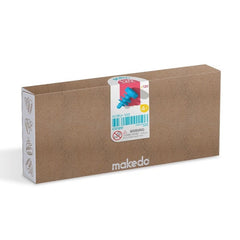 Makedo DIY-Bauschraubensatz - SCRU+ 120 el. in brauner Verpackung für Heimwerkerprojekte