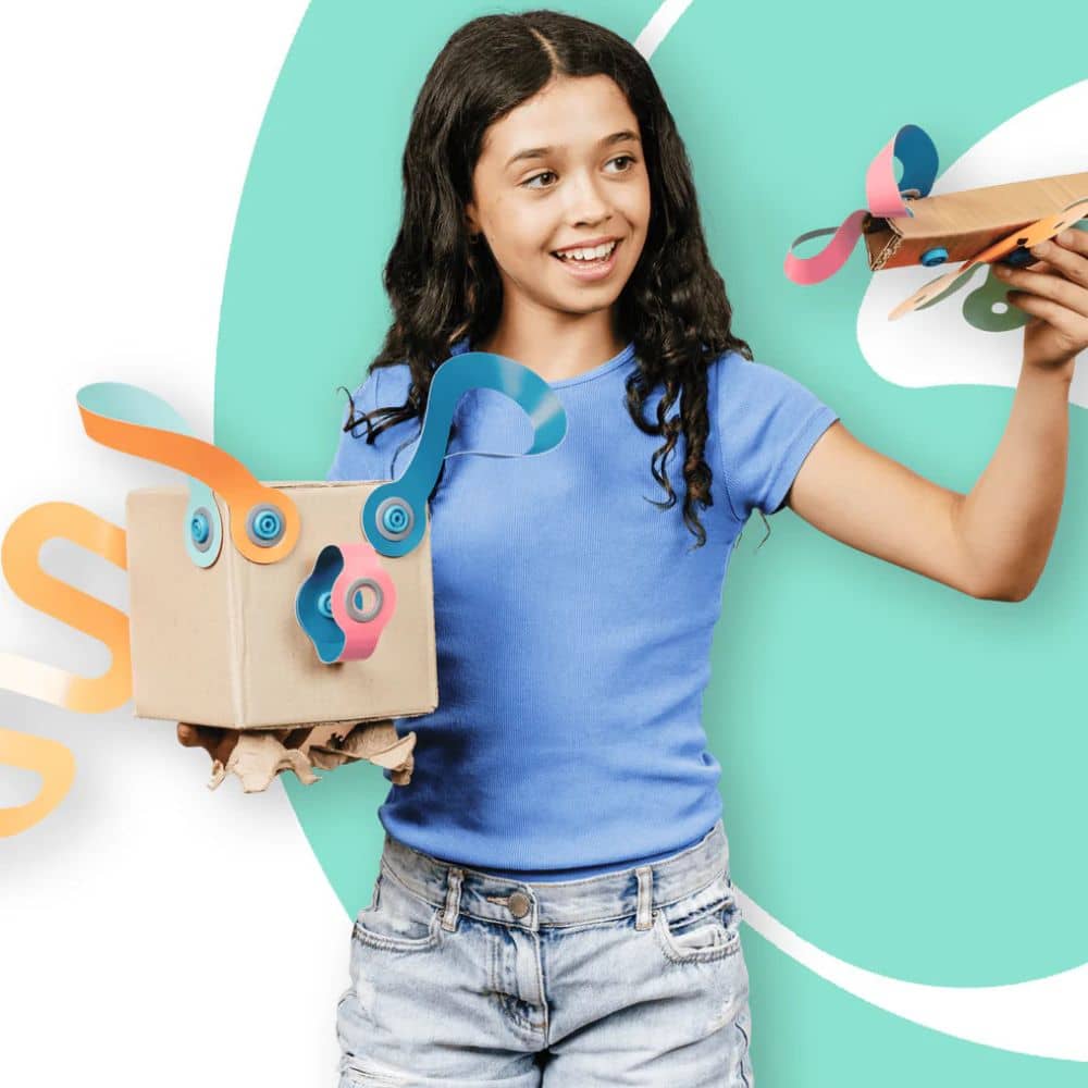 Makedo kreative Bastelsets für Kinder mit Deco-Props Twisties zum Basteln mit Karton