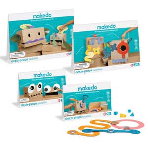 Makedo kreatives Formenset für Kinder in bunten Farben zur kreativen Gestaltung mit Karton