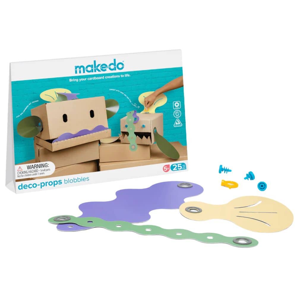 Makedo kreatives Formenset Kinder mit bunten Kunststoffteilen für kreative Bastelprojekte