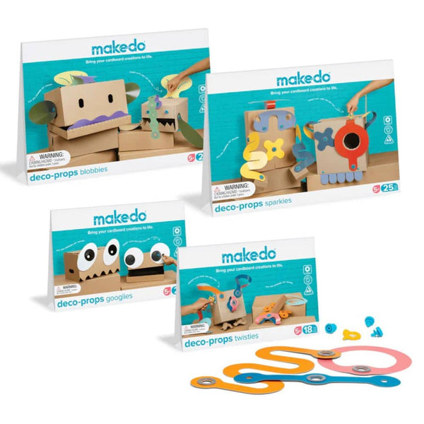 Makedo kreatives Formenset Kinder mit verschiedenen Dekorationselementen für kreative Bastelprojekte