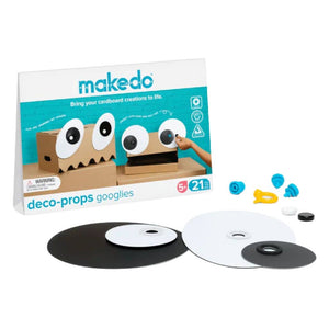 Makedo kreatives Formenset Kinder mit bunten Augen und Zubehör für kreative Bastelprojekte