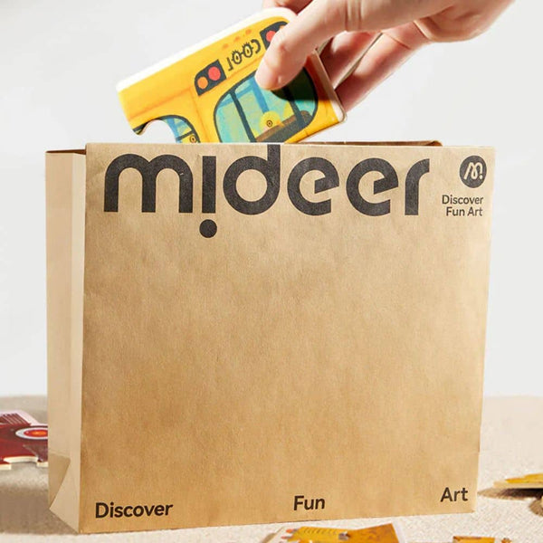 Mideer erste Puzzles für Kleinkinder in einer umweltfreundlichen Verpackung mit buntem Design