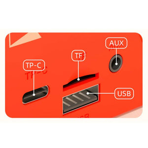 Mideer Mikrofon-Anschlüsse: USB, AUX und TF-Kartensteckplatz für Karaoke Set für Kinder