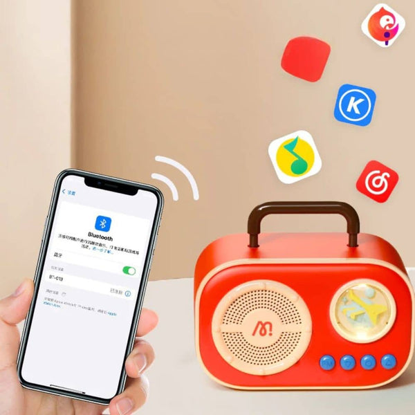 Mideer Karaoke Set für Kinder mit tragbarem Lautsprecher und Bluetooth-Verbindung für spaßige Singabende