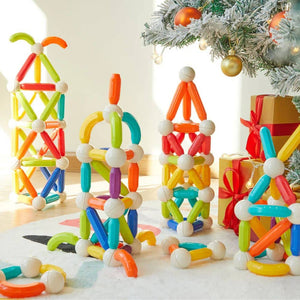 Bunte Mideer Klocki Magnetspielzeug für Kinder zum kreativen Bauen unter dem Weihnachtsbaum