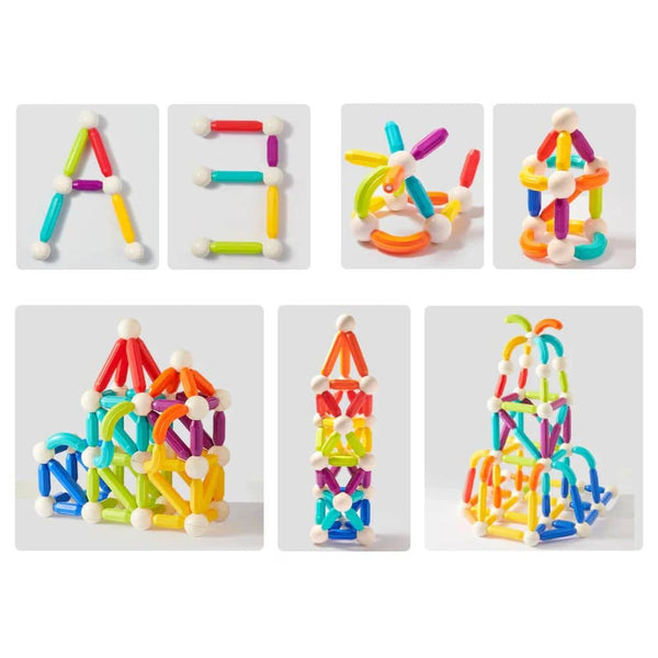 Mideer Magnetspielzeug für Kinder mit bunten Klocki für kreatives und lehrreiches Spielen