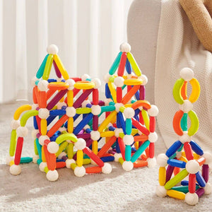 Bunte Klocki von Mideer als Magnetspielzeug für Kinder zum kreativen Bauen und Spielen