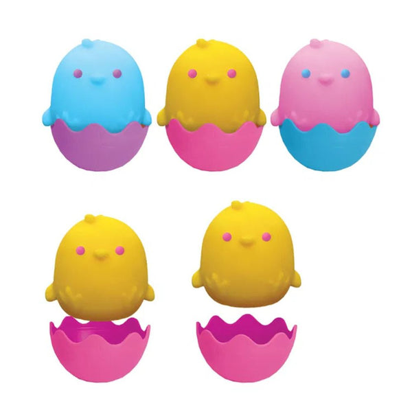 Schylling Needoh Bunnies and Chicks Zabawka progresywna bunte Küken und Hasen im Ei