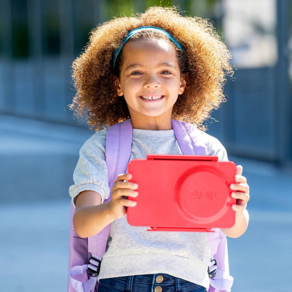 Lunchbox mit Thermosbehälter OmieBox Up – Cherry Pink