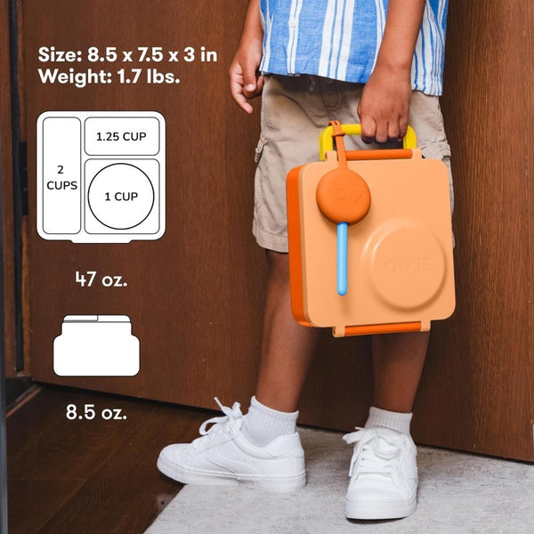Lunchbox mit Thermoskanne OmieBox – Poppy Orange