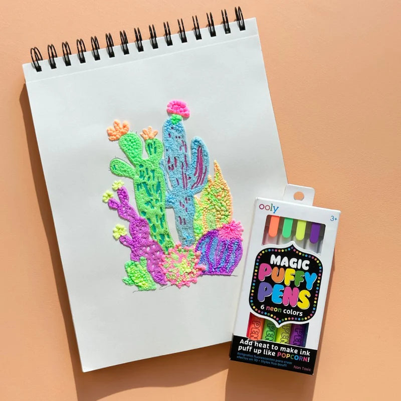 Magic Puffy 3D Marker Set – Neonfarben