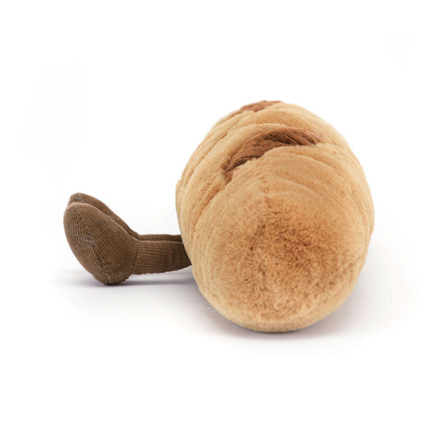 Jellycat Plüsch-Baguette 34 cm weiche Spielzeug-Brotspielzeug mit Gesicht und Füßen