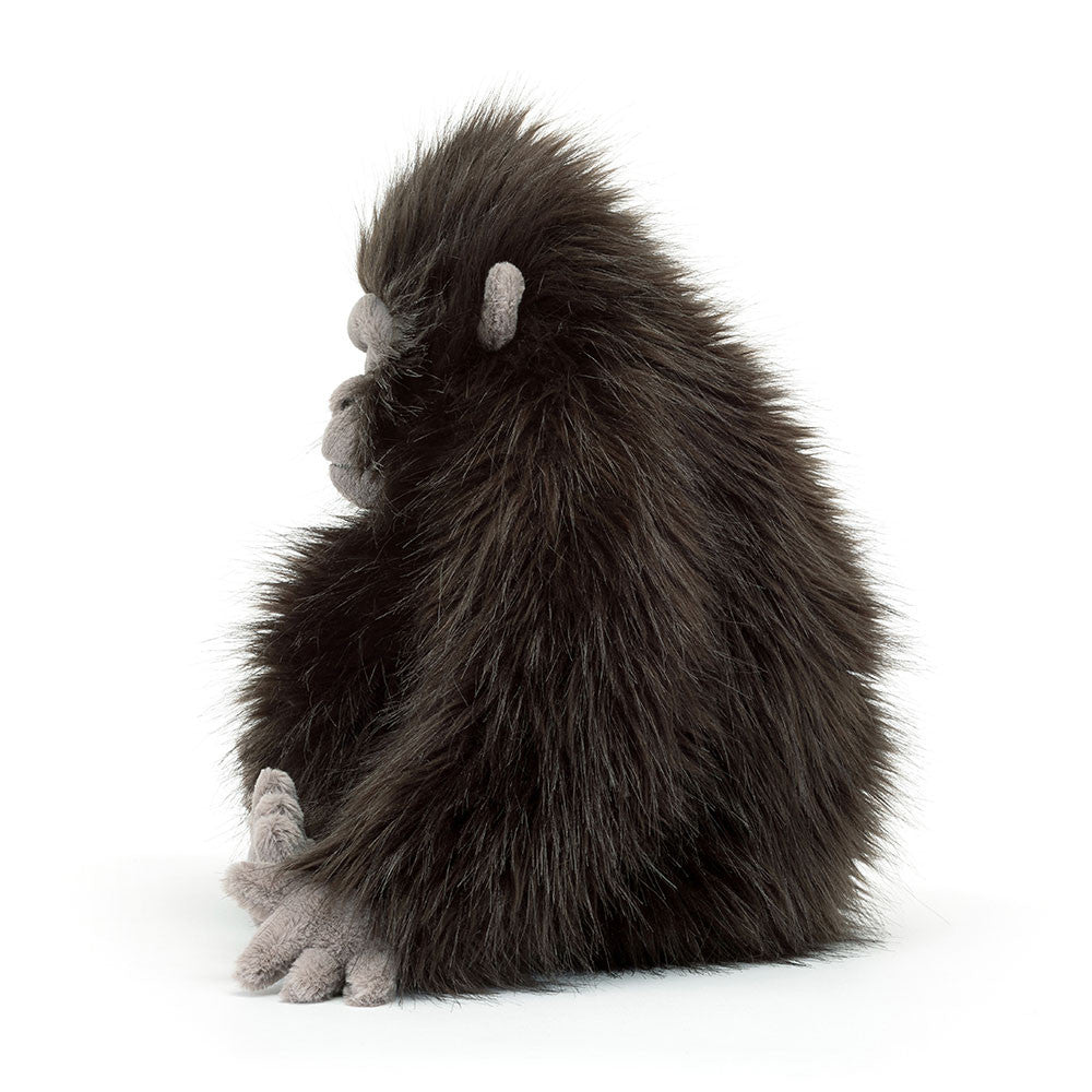 Jellycat Plüsch-Gorilla Gomez 34 cm Kuscheltier mit weichem braunem Fell und grauen Gesicht und Händen