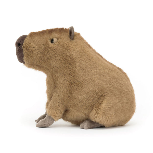Weiches Jellycat Plüsch-Kapibara – Clyde 24 cm Kuscheltier in brauner Farbe