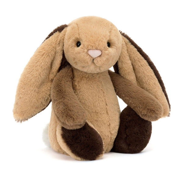 Jellycat Plüschhase Patchwork Braun 31 cm aus weichem Kuschelplüsch als Kinderplüschtier