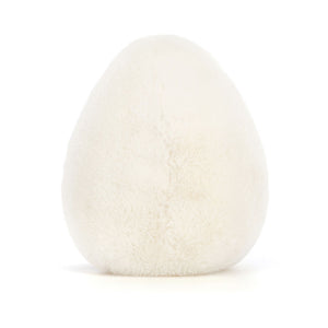 Jellycat Plüsch-Ei – Cooler Typ 14 cm weiches Kuscheltier in Ei-Form in weiß