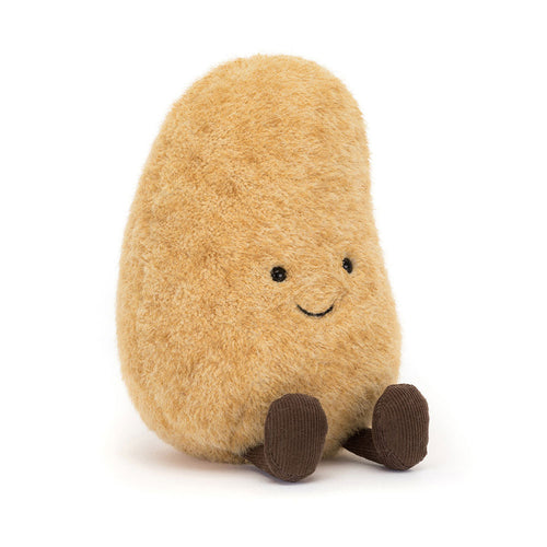 Jellycat Plüsch-Kartoffel 19 cm Kuscheltier mit freundlichem Gesicht und weichem braunem Fell
