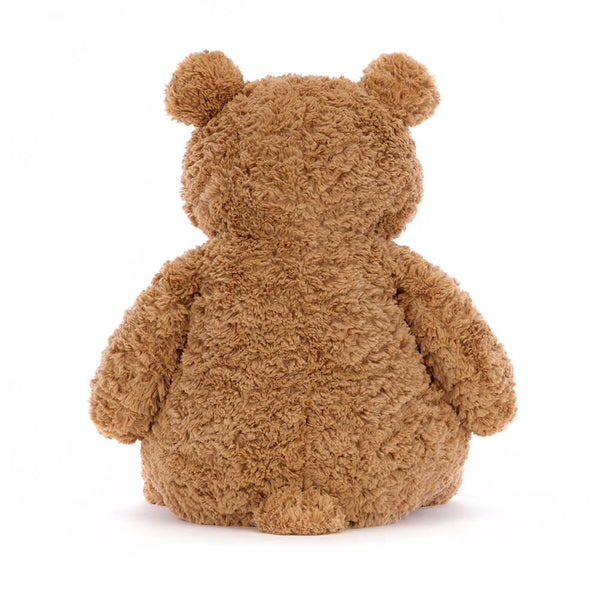 Jellycat Plush-Schwan mit Küken 39 cm flauschige braune Kuscheltierfigur von hinten