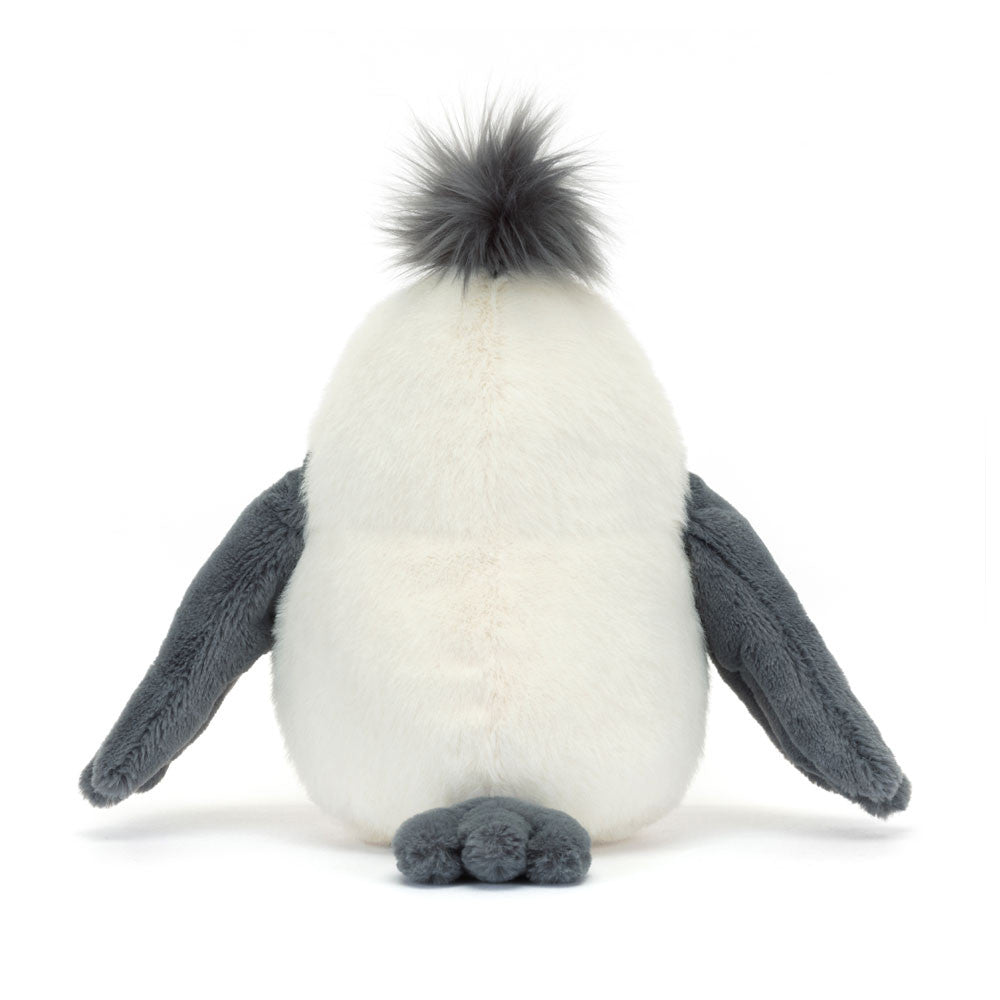 Jellycat Plüschmöwe – Chip 25 cm weiches, kuscheliges Stofftier mit grauen Flügeln und oranger Schnabel