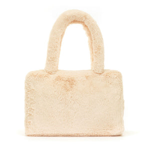 Jellycat Plüschtasche – Süßes Häschen in cremefarbenem weichem Plüsch mit Tragegriff
