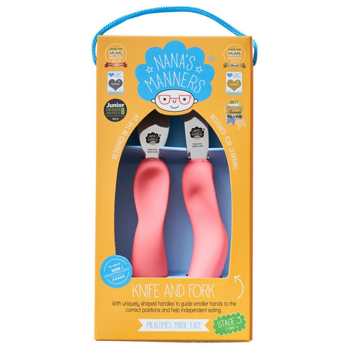 Besteck Messer Gabel STUFE 3 – Pink