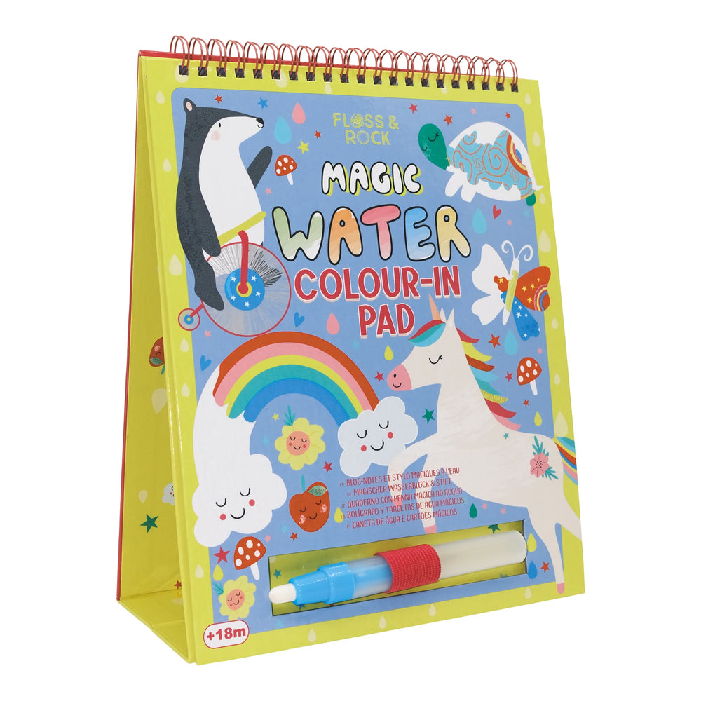 Magische Wassermalseiten mit Ständer - Enchanted World