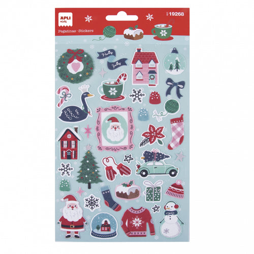 Weihnachtsaufkleber – Holly Jolly